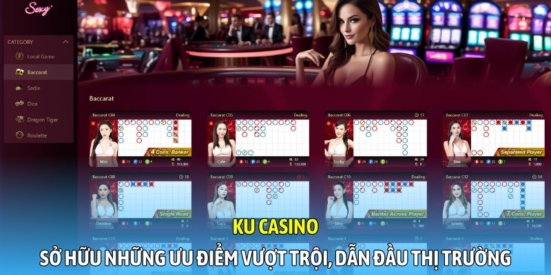 Ku Casino sở hữu những ưu điểm vượt trội, dẫn đầu thị trường