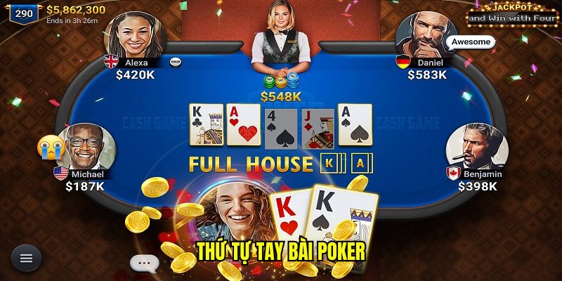 Thứ tự tay bài Poker